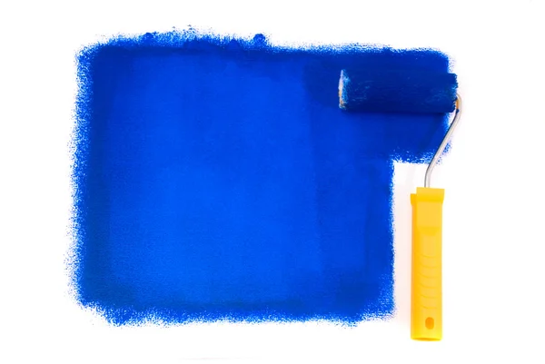 Kék paintroller — Stock Fotó