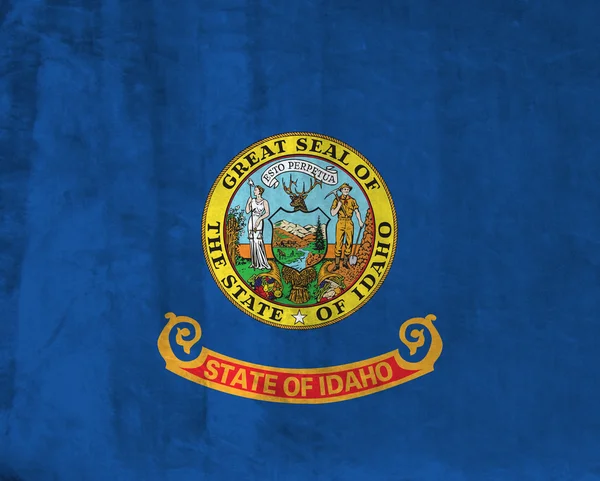Bandiera Grunge dell'Idaho — Foto Stock