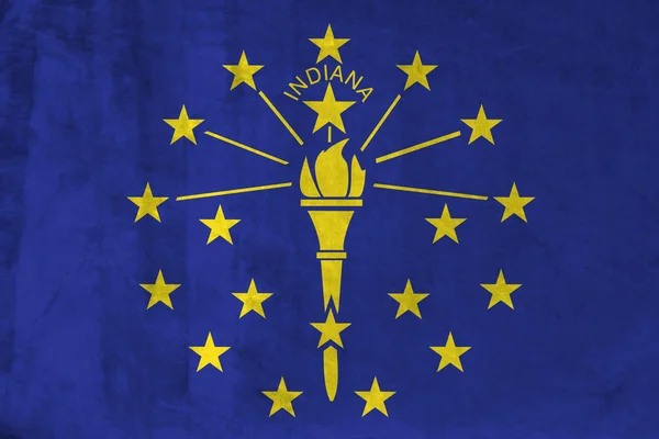 stock image Grunge Flag of Indiana