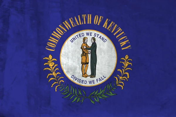 Гранж прапор Кентуккі — стокове фото