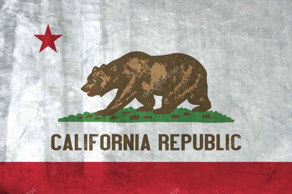 Grunge Flag of California