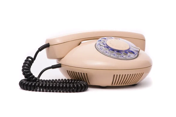 Παλιό τηλέφωνο που απομονώνονται σε λευκό φόντο — Φωτογραφία Αρχείου