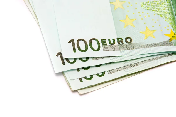 Kilkaset banknotów euro — Zdjęcie stockowe