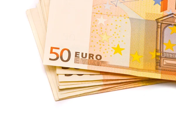Fifty Euro banknotes — Stock Photo, Image