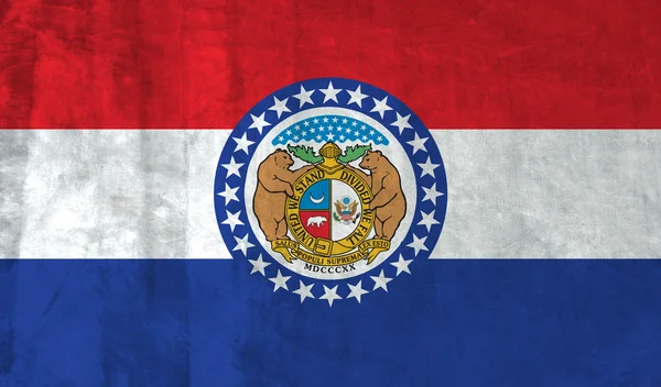 Grunge Flag of Missouri — Stock Photo, Image