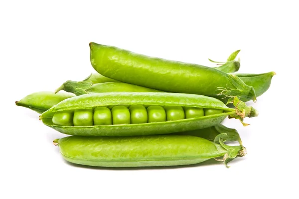 新緑のエンドウ豆の鞘 — ストック写真