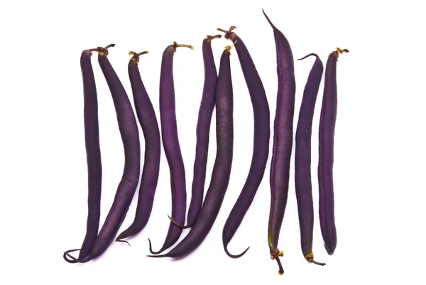 Asparagus kidney bean studio white — Stock Photo, Image