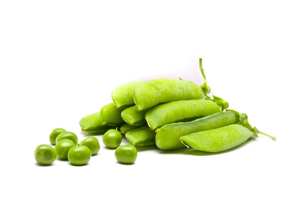 Pods of fresh green peas — Stock Photo, Image