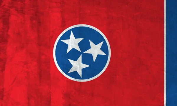 Tennessee Grunge bayrağı — Stok fotoğraf