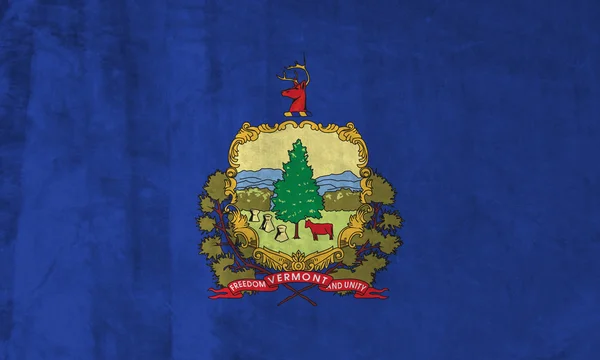 Bandiera Grunge del Vermont — Foto Stock