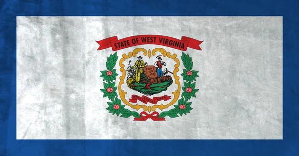 stock image Grunge Flag of West Virginia