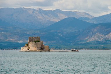 Naphplion 'daki kale. Yunanistan.