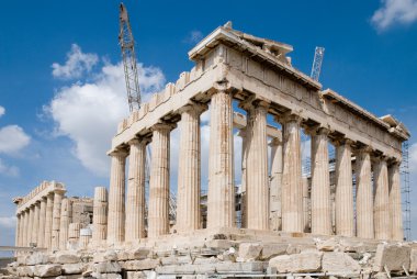 The Temple of Athena at the Acropolis clipart