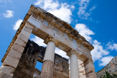 Apollo temple. Delphi. Greece clipart
