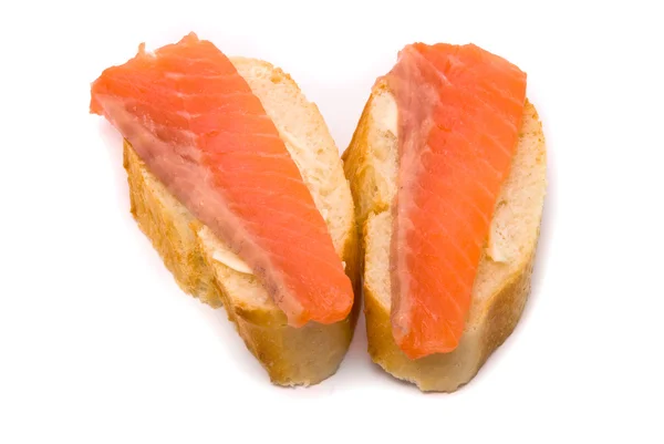 stock image Sandwiches with red fish