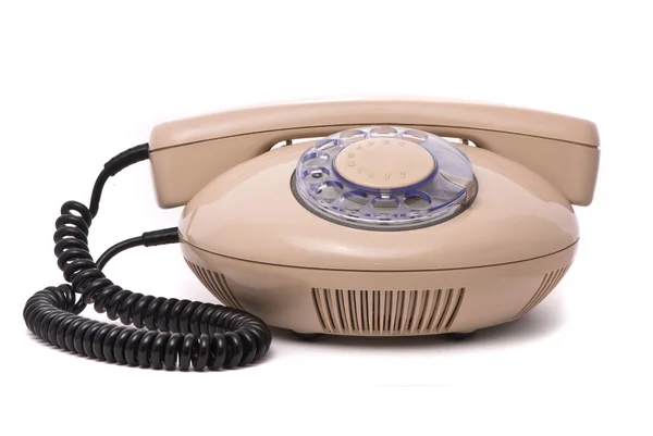 Παλιό τηλέφωνο που απομονώνονται σε λευκό — Φωτογραφία Αρχείου