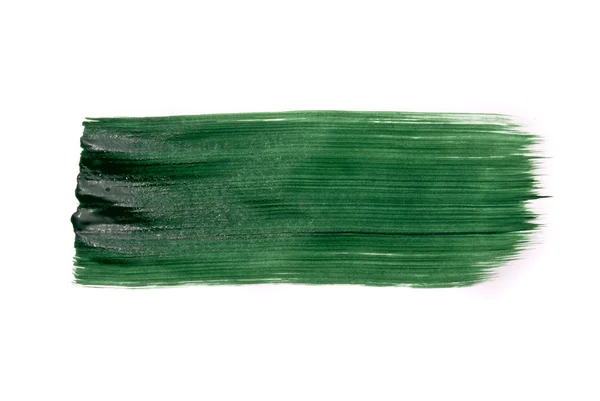 Zielone malowane na białym tle — Zdjęcie stockowe