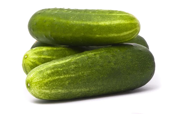 Four fresh cucumbers — Stock Photo, Image