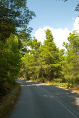 bir yol görünümünü