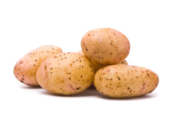 Ziemniaki na studio białe tło — Zdjęcie stockowe
