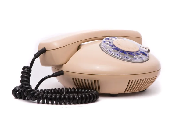 Altes Telefon isoliert auf weißem Hintergrund — Stockfoto