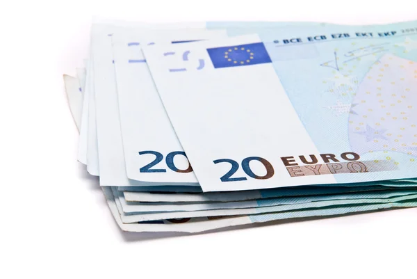 Dvacet euro bankovky — Stock fotografie