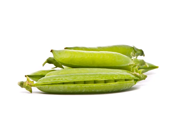 新緑のエンドウ豆の鞘 — ストック写真