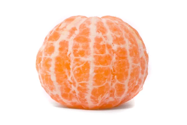 Mandarine juteuse sur fond blanc — Photo