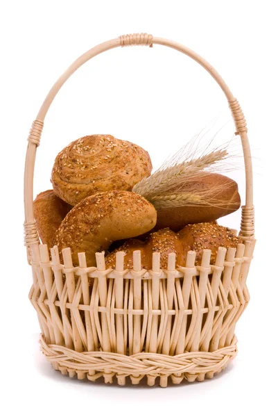 Taze ekmeği ve kulakları buğday — Stok fotoğraf
