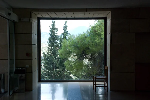Paysage derrière la fenêtre — Photo