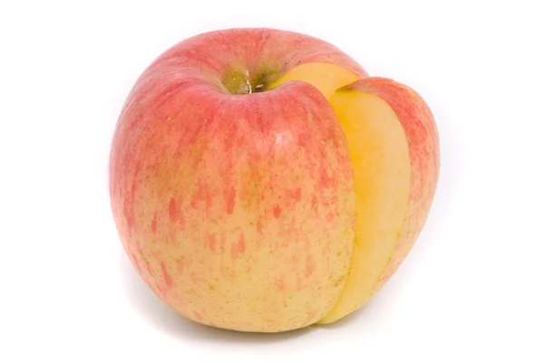 Skivad gul mogna äpple — Stockfoto