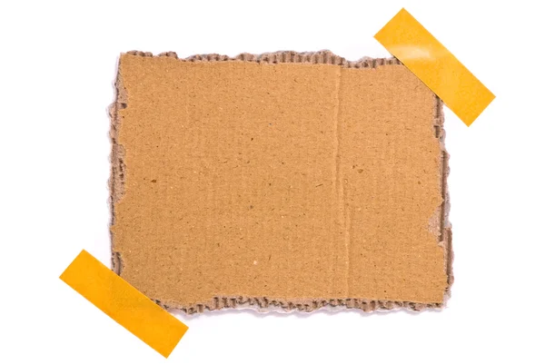 Изолированный ворчливый картон — стоковое фото