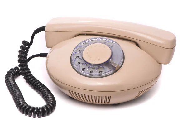 Telefone velho isolado em branco — Fotografia de Stock