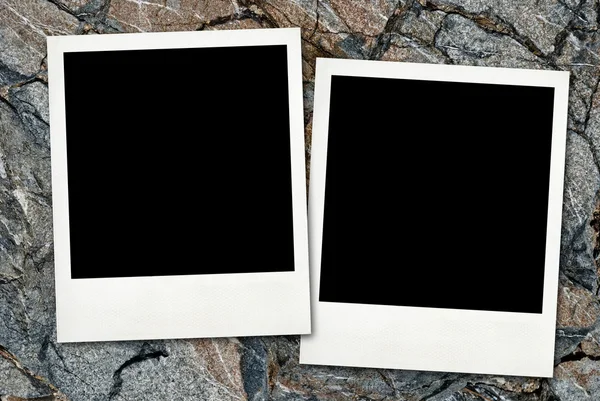 Blank card on the stone wall — Stock Photo, Image