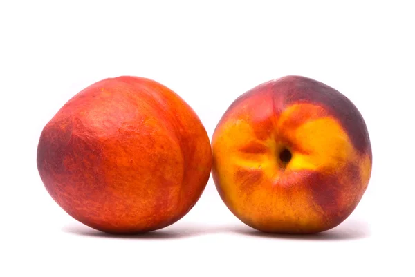 Two juicy nectarines — Stock Photo, Image