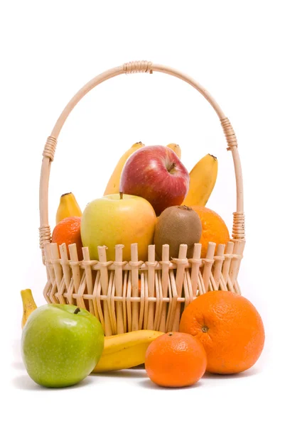 Kosz z owocami kolorowy — Zdjęcie stockowe