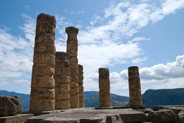Храм Аполлона Delphi, Греція — стокове фото
