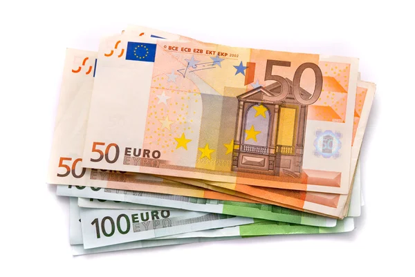 100 och 50 eurosedlar — Stockfoto