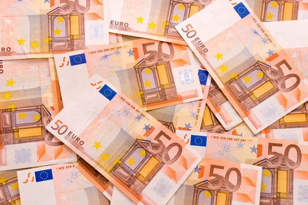 Achtergrond eurobankbiljetten — Stockfoto