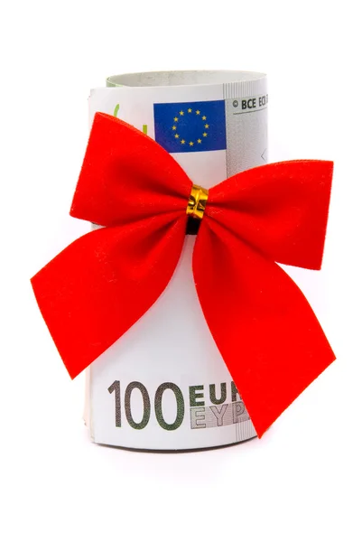 Rulle av euron pengar — Stockfoto
