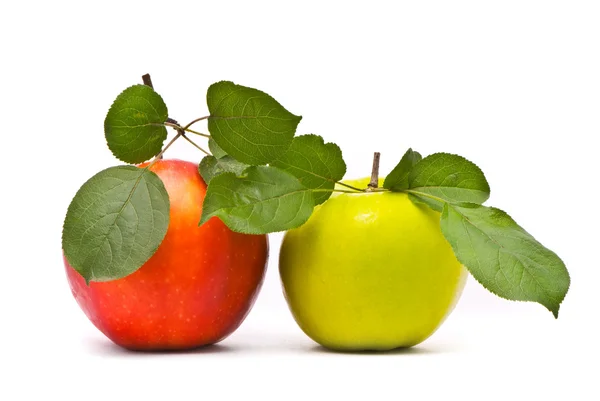 Manzanas frescas rojas y verdes —  Fotos de Stock