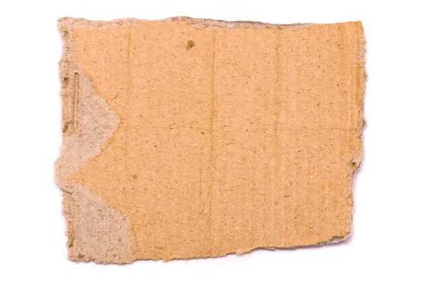 Pieza de cartón rasgada — Foto de Stock