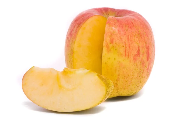 Plasterki jabłka żółty — Zdjęcie stockowe