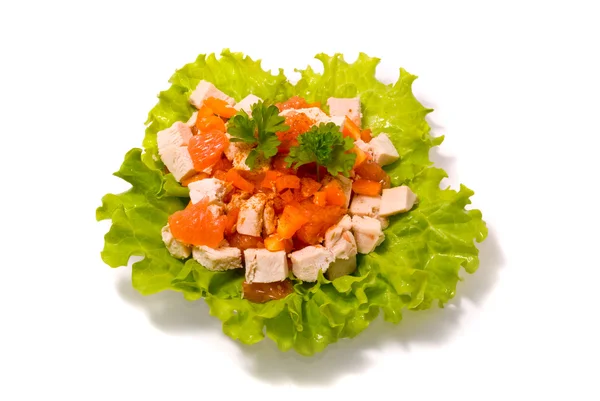Salad with chicken — Stock Photo, Image