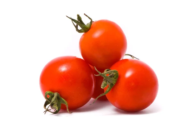 흰 배경의 신선 한 토마토 — 스톡 사진
