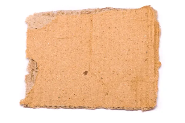 Ripped piece of cardboard Stock Image