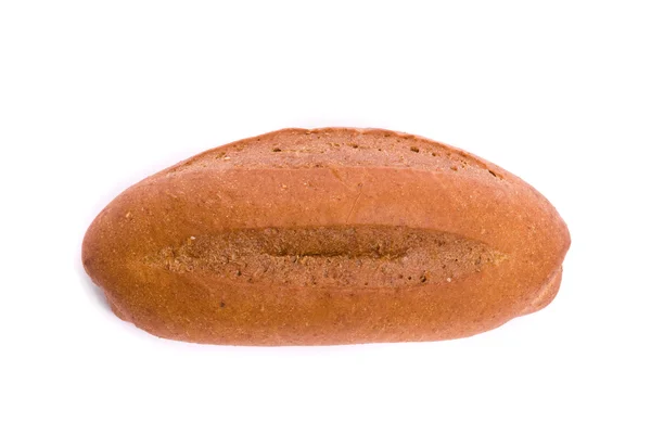 Singolo panino fresco su sfondo bianco — Foto Stock