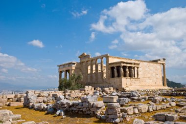 Erechtheion temple on acropolis clipart