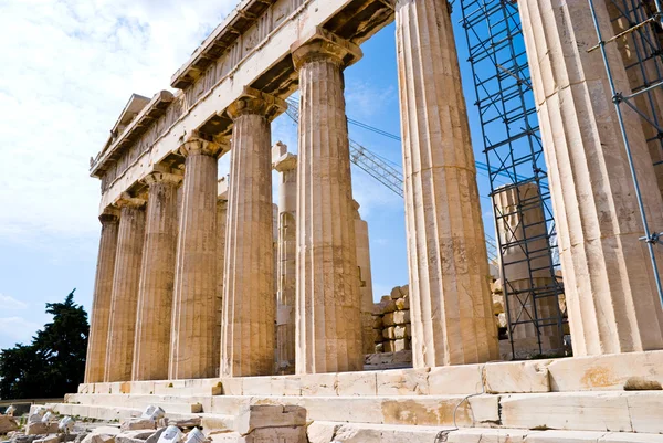De tempel van athena op de Akropolis — Stockfoto