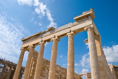 Erechtheion temple on acropolis clipart